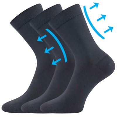 DRMEDIK cotton medicine socks, dark grey