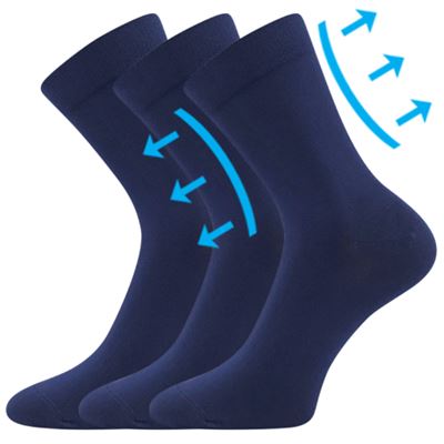 DRMEDIK cotton medicine socks, dark blue