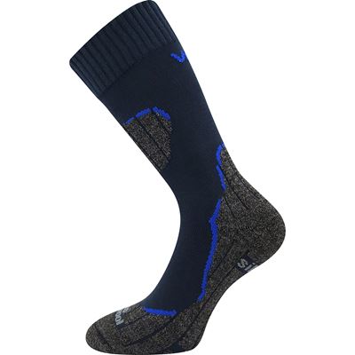 DUALIX double-layer merino thermo socks with silver DARK BLUE