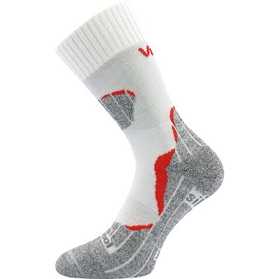 DUALIX double-layer merino thermo socks with silver WHITE