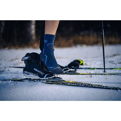 DUALIX double-layer merino thermo socks with silver DARK GREY