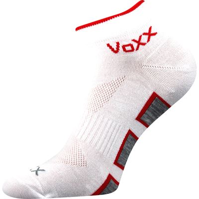 DUKATON thin sports socks with silver WHITE