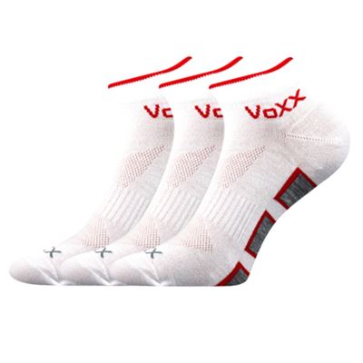 DUKATON thin sports socks with silver WHITE