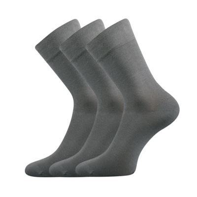 DYPAK single-colour socks made of modal LIGHT GREY