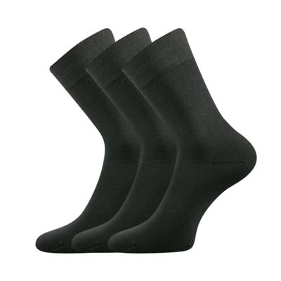 DYPAK single-colour socks made of modal DARK GREY