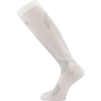 EDICT bamboo compression knee socks with silver ions WHITE