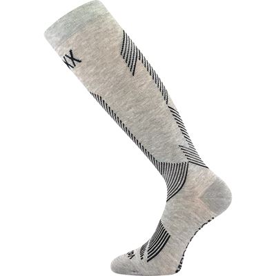EDICT bamboo compression knee socks with silver ions LIGHT GREY