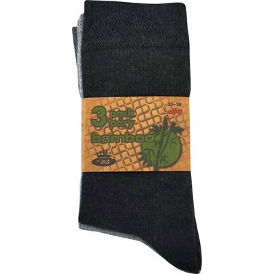 Classic bamboo socks EKOL 3 pairs GREY MIX