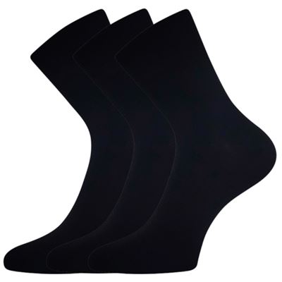 EKOM bamboo socks, 3 pairs, BLACK