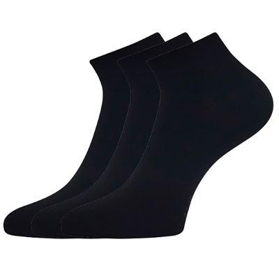 EKOS short bamboo socks, 3 pairs, BLACK