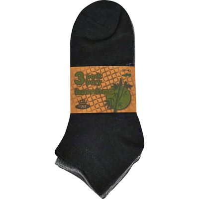EKOS short bamboo socks, 3 pairs, GREY MIX