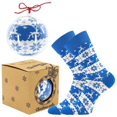 ELFI Christmas socks as a tree decoration BLUE