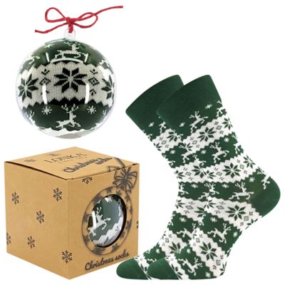 ELFI Christmas socks as tree decorations GREEN