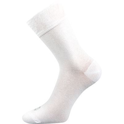 Thin single-colour ELI white socks