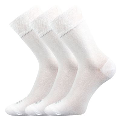 Thin single-colour ELI white socks