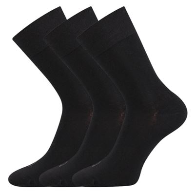 Thin single-colour ELI socks, black