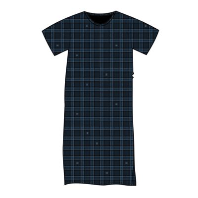 Men's short-sleeved nightshirt EMBER cotton PATTERN X-1 checked