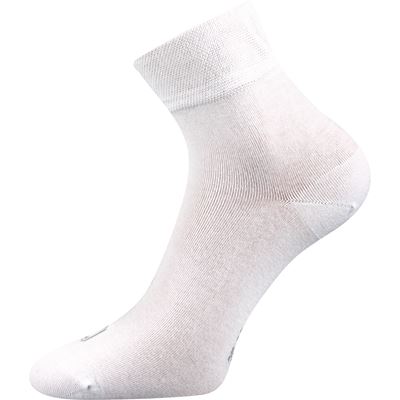 Thin single-colour EMI white socks