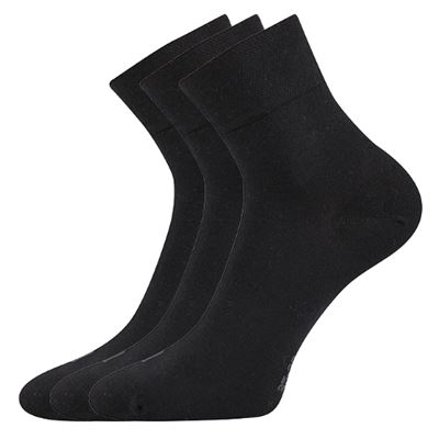 Thin single-colour EMI socks, black