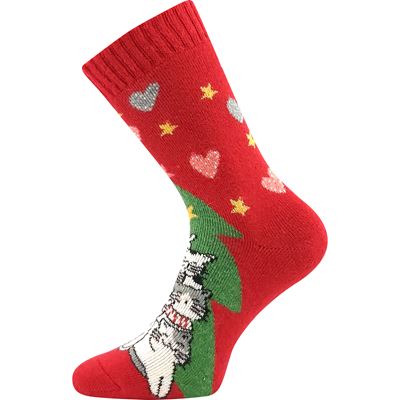 EMILY thick women's socks with CHRISTMAS TREE design