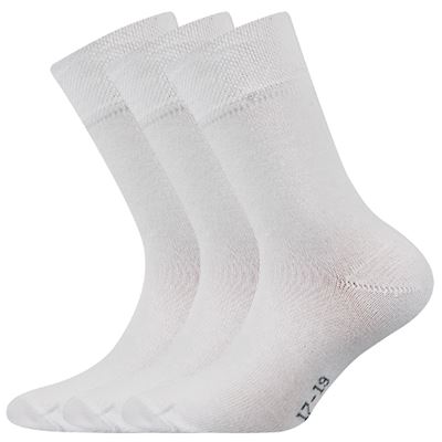EMKO thin children's socks, single colour, WHITE