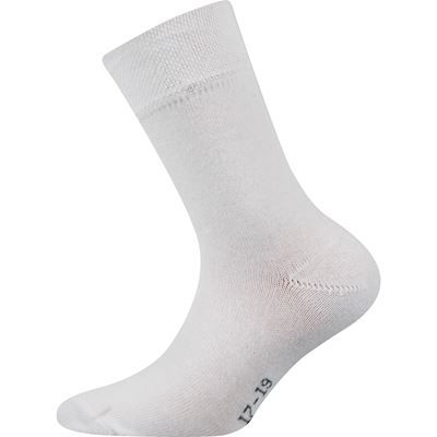 EMKO thin children's socks, single colour, WHITE
