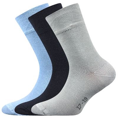 EMKO thin children's socks, single colour, BOYS (3 pairs)