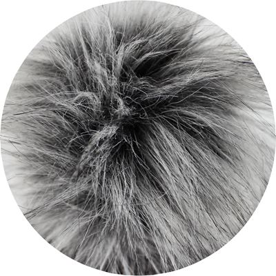 ENCORE women's knitted hat with pompom GREY