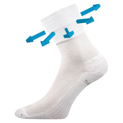 ENIGMA medicine socks with soft cuff WHITE