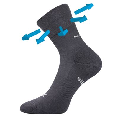 ENIGMA medicine socks with soft cuff DARK GREY