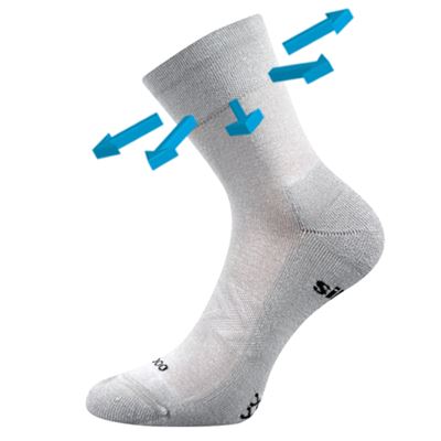 ESENCIS bamboo medicine socks with soft cuffs LIGHT GREY