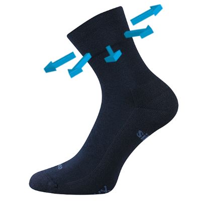 ESENCIS bamboo medicine socks with soft cuff, DARK BLUE