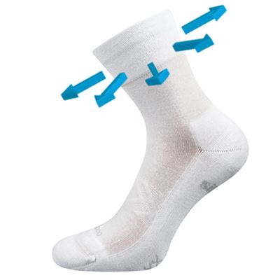 ESENCIS bamboo medicine socks with soft cuff, WHITE