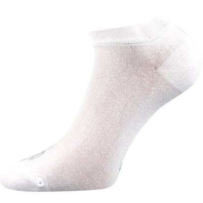 ESI thin short socks, single colour, WHITE