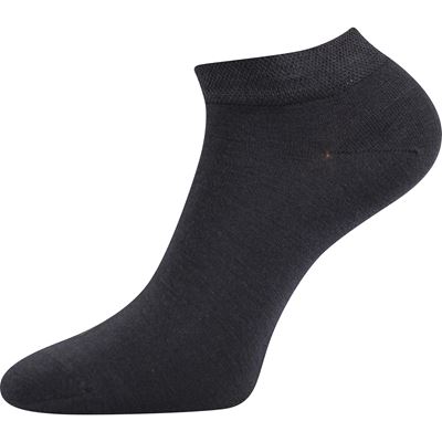 ESI thin short socks, single colour, DARK GREY