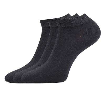 ESI thin short socks, single colour, DARK GREY