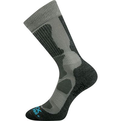 ETREX light grey thermal sports socks