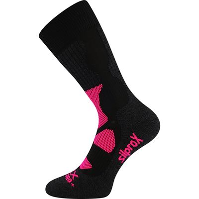 ETREX black and pink thermal sports socks