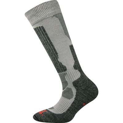 Children's thermal knee socks ETREXÍK sport LIGHT GREY