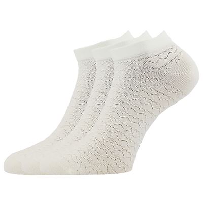 Women's EVA summer socks with heart pattern CREAM Lonka 127269 3