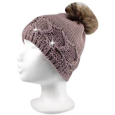 Women's knitted hat EXCURSION beige