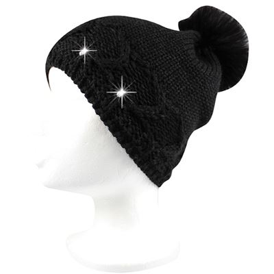 Women's knitted hat EXCURSION black