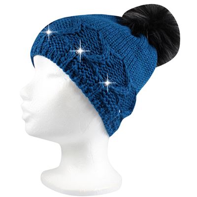 Women's knitted hat EXCURSION blue
