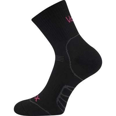 FALCO sports cycling socks BLACK with neon pink