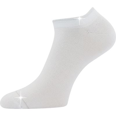 Women's bamboo low socks FALUXANA with lurex WHITE