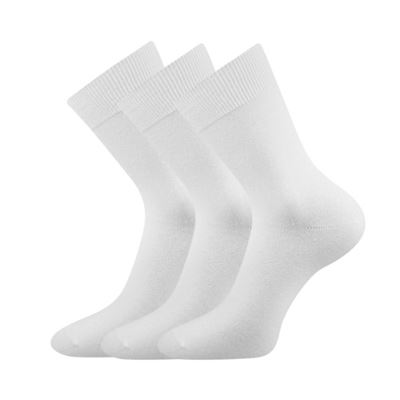 Women's thin socks FANY 100% cotton WHITE