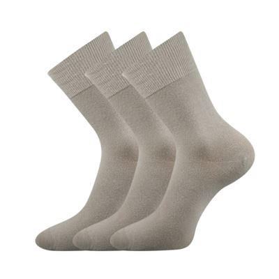 Women's thin socks FANY 100% cotton LIGHT GREY