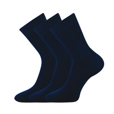 Women's thin socks FANY 100% cotton DARK BLUE