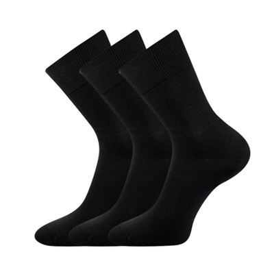 Women's thin socks FANY 100% cotton BLACK