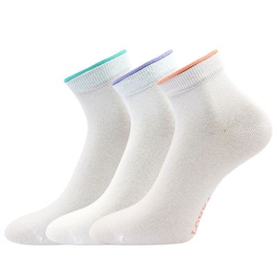 Women's summer socks FIDES mix WHITE (3 pairs)